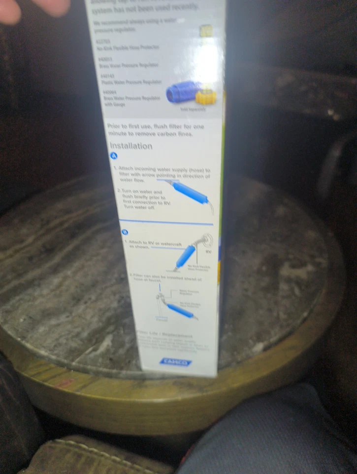 CAMCO 2-Pack TastePURE KDF Carbon High Flow Inline RV/Marine Water Filters New - Image 3 of 3