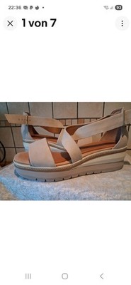 Tamaris SANDALEN gr 40 Beige Gebraucht