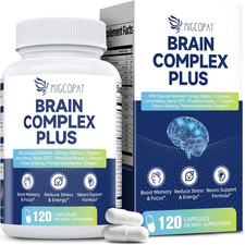 Brain Supplements for Memory  Focus - Nootropic with Bacopa Monnieri, Lion'S Ma