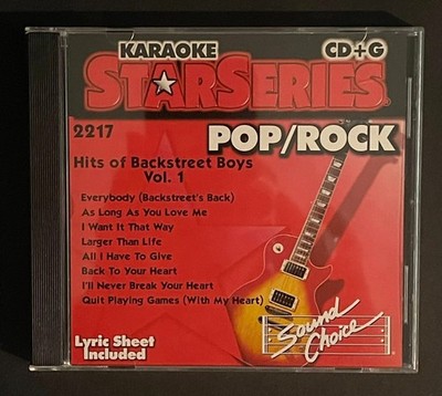 Sound Choice Karaoke Star Series POP/ROCK - Hits of Backstreet Boys Vol. 1