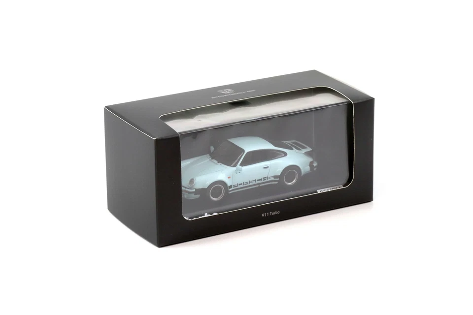1:43 Minichamps Porsche 911 930 Turbo 50 Anni Singapore Polar Blue WAP DEALER - Immagine 3 di 3
