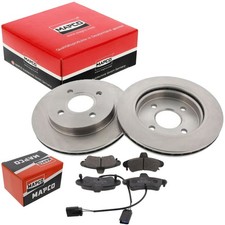 MAPCO 2 BREMSSCHEIBEN Ø253mm + BELÄGE HINTERACHSE passend für FORD COUGAR MONDEO