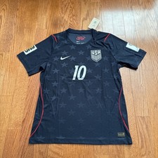 USA Home Soccer Jersey PLAYER VERSION Pulisic 10 World Cup 2026 Large