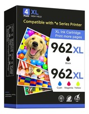 4pk 962XL Ink Cartridge for HP 962 OfficeJet Pro 9010e 9015e 9018e 9020e 9025e  