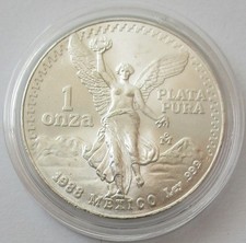 Mexico Libertad 1 Oz Silver 1988