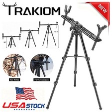Flexible 24-42.5" Shooting Sticks with Adjustable Dual Frame Hunting Tripod Rest