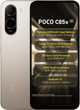 POCO C85x 5G (64 GB, 4 GB RAM, Gold) Unisoc T...