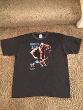 Vintage Stone Cold Steve Austin Shirt GLORIA WWF Single Stitch Made In USA Sz XL