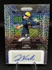 Josh Knoth 2024 Panini Prizm Sensational Signatures Mojo Prizm /25 Brewers