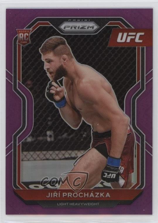 2021 Panini Prizm UFC Purple Prizm 85/149 Jiri Prochazka #84 Rookie RC 01b5