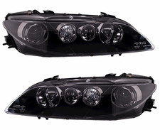 Scheinwerfer Set für Mazda 6 2005-2007 H1 Schwarz LWR Stellmotor Halogen
