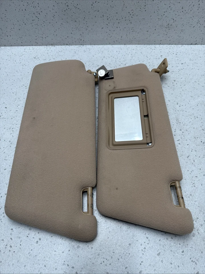 Par de parasol beige para pasajero y conductor Mercedes-Benz E 320 00-06 OEM Foto 2 de 4