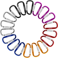 18 Pcs 6 Cm Mini Karabiner SchlüSselanhäNger, Karabinerhaken Alu Klein SchlüSsel