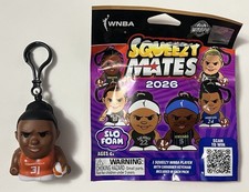NEW 2026 TINA CHARLES Connecticut Sun SqueezyMates WNBA Keychain Bag Clip BagTag