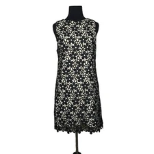Alice + Olivia Clyde floral lace sheath mini dress size 4