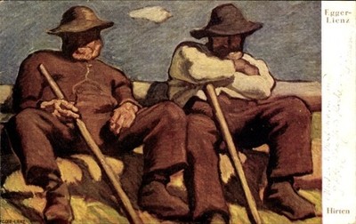 Künstler Ak Egger Lienz, Tiroler Hirten - 10945511