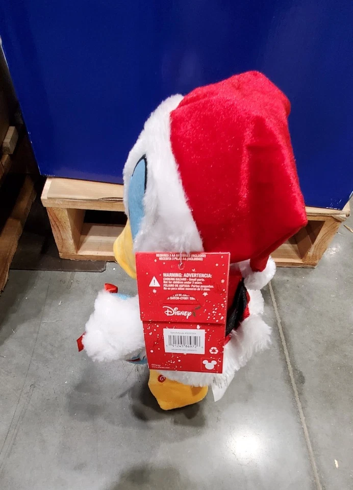 Animated Disney Donald Duck Santa Claus Christmas Plush Singing Dancing Holiday - Image 4 of 4