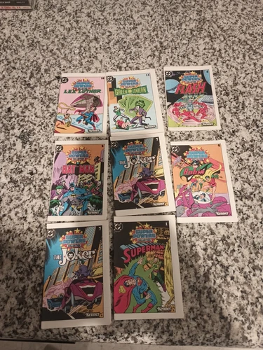 Vintage Kenner 1983 DC Super Powers Collection Mini Comics Lot of 8 Superman Etc