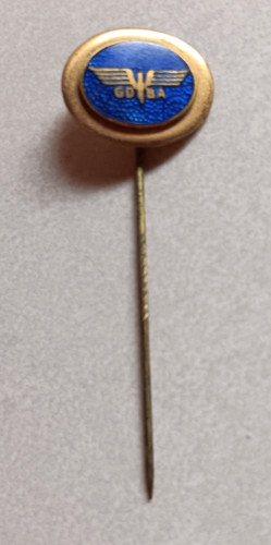 VINTAGE GDBA GERMAN RAILWAY UNION LAPEL / TIE STICK PIN 1960'S