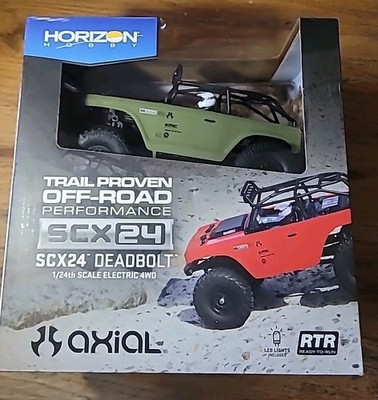 Axial SCX24 Deadbolt 1/24 Scale 4WD RTR Rock Crawler, Green