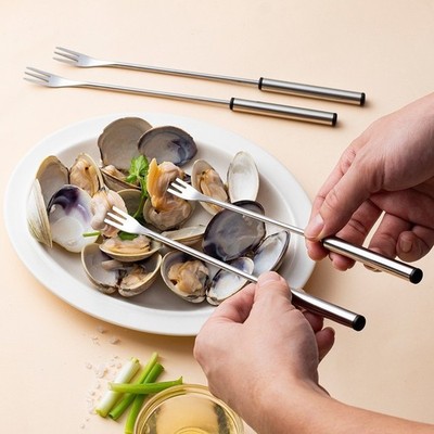 Edelstahl Dessertgabeln 23,8 cm 6er Set zum Servieren von Obstk?se