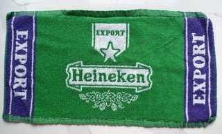 Vintage Heineken Export beer Towel Mat. 1990s. Used condition.