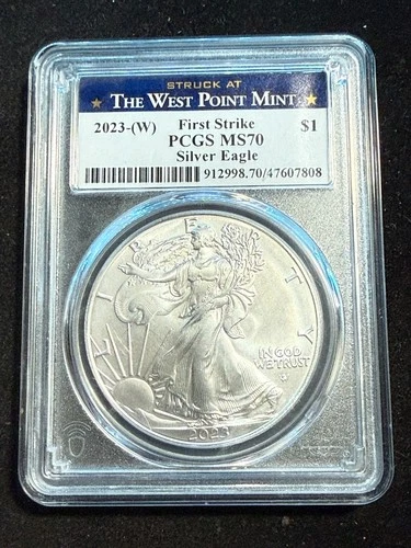 2023 (W) AMERICAN SILVER EAGLE PCGS MS70 808