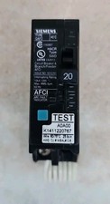 New Take Out Siemens QA120AF 20A 120V 1 Pole Plug-In Arc Fault Circuit Breaker