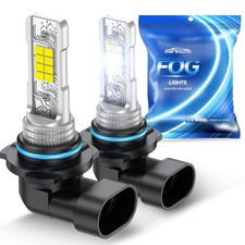 2 PCS 9006 LED Fog Light Bulbs 10000LM Plug  Play Cars Trucks Parking Combos