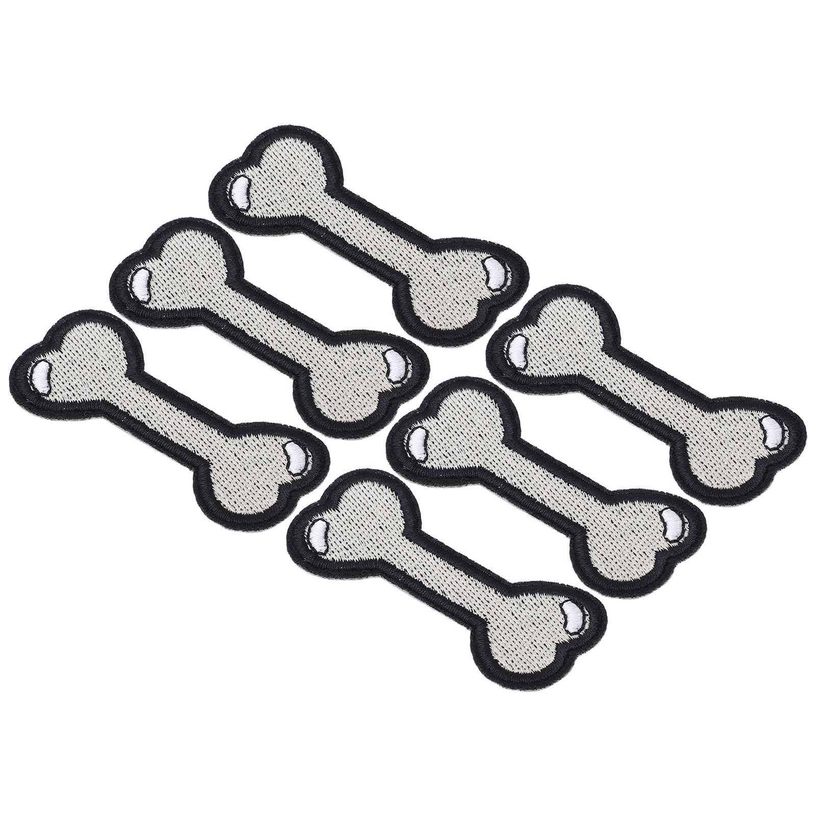 6pcs Dog Bone Pattern Fabric Patches For DIY Clothes Sew Iron Patch Trending
