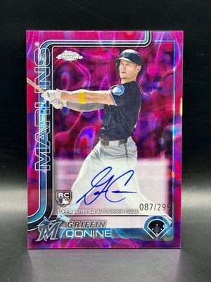 2025 Topps Chrome - Griffin Conine Auto #RA-GC Magenta Purple Lava /299 RC