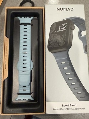 Nomad Apple Watch Band Sport Strap FKM Band Marine Blue 45mm/44mm/42mm