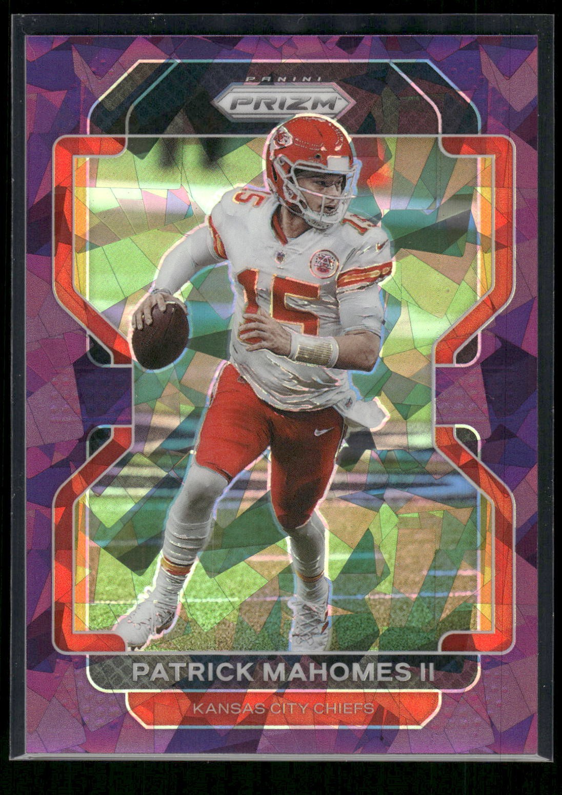 #190 Patrick Mahomes II 2021 Panini Prizm #/225 Purple Ice