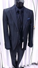 ABITO SPOSO T 52 BLU  FIRMATO CARLO PIGNATELLI ELEGANTE  SUIT GROOM WEDDING