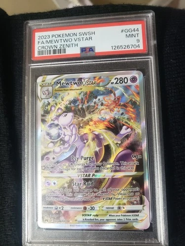 Mewtwo VSTAR GG44/GG70 Full Art Holo Crown Zenith Galarian Gallery Pokemon PSA 9