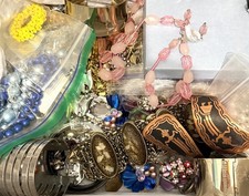 Vintage To Now Jewelry JUNK Lot Craft Vtg Beads 11 Lbs
