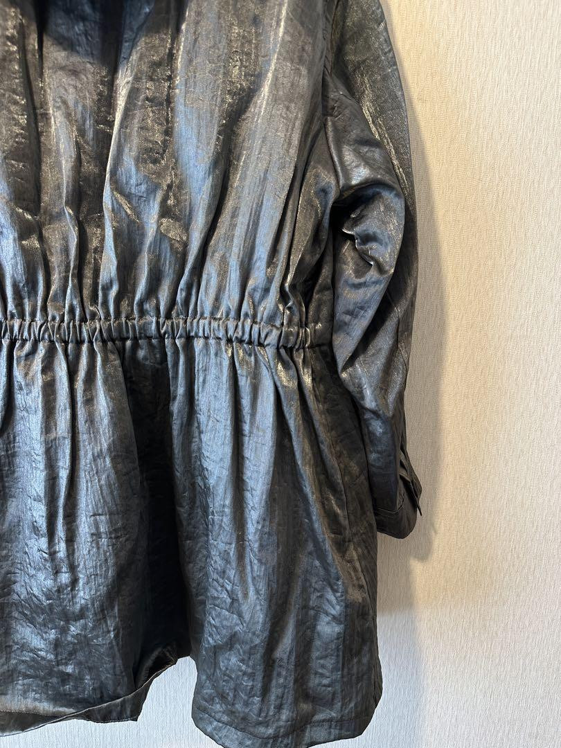 Yohji Yamamoto 80s Metallic Hooded Coat
