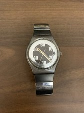 Vintage Swatch Gent Men Quartz Watch GM407 Flex Band 1999 34mm