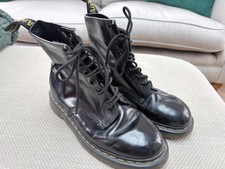 Dr. Martens Black Leather Airwair Boots, size 6.5 UK