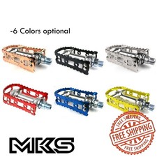 MKS BM-7 Alloy Anodized 9/16" Pedals for MTB BMX Old School Flat Bike Pedal
