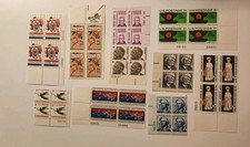 Rjkstamps US Lot, 10 Blocks of 4. 5 cent To 15 cent Stamps. MNH Most Plate 's