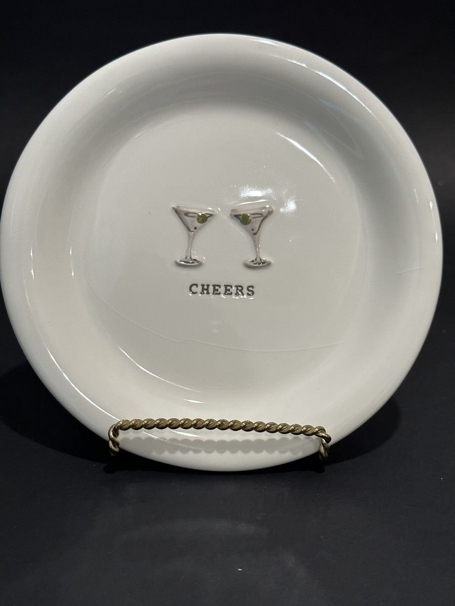 WILLIAMS-SONOMA Cheers Series Appetizer Plates 6