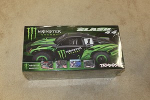 monster energy special edition traxxas slash 4x4 rc truck