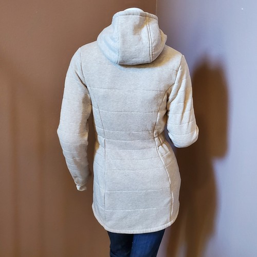 THE NORTH FACE Caroluna 2 beige hooded parka jacket size XS - Picture 6 of 9