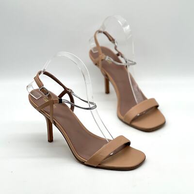 Diane Von Furstenberg 　8-1 DIANE VON FURSTENBERG Frankie Heeled Sandal Womens 8 Tan