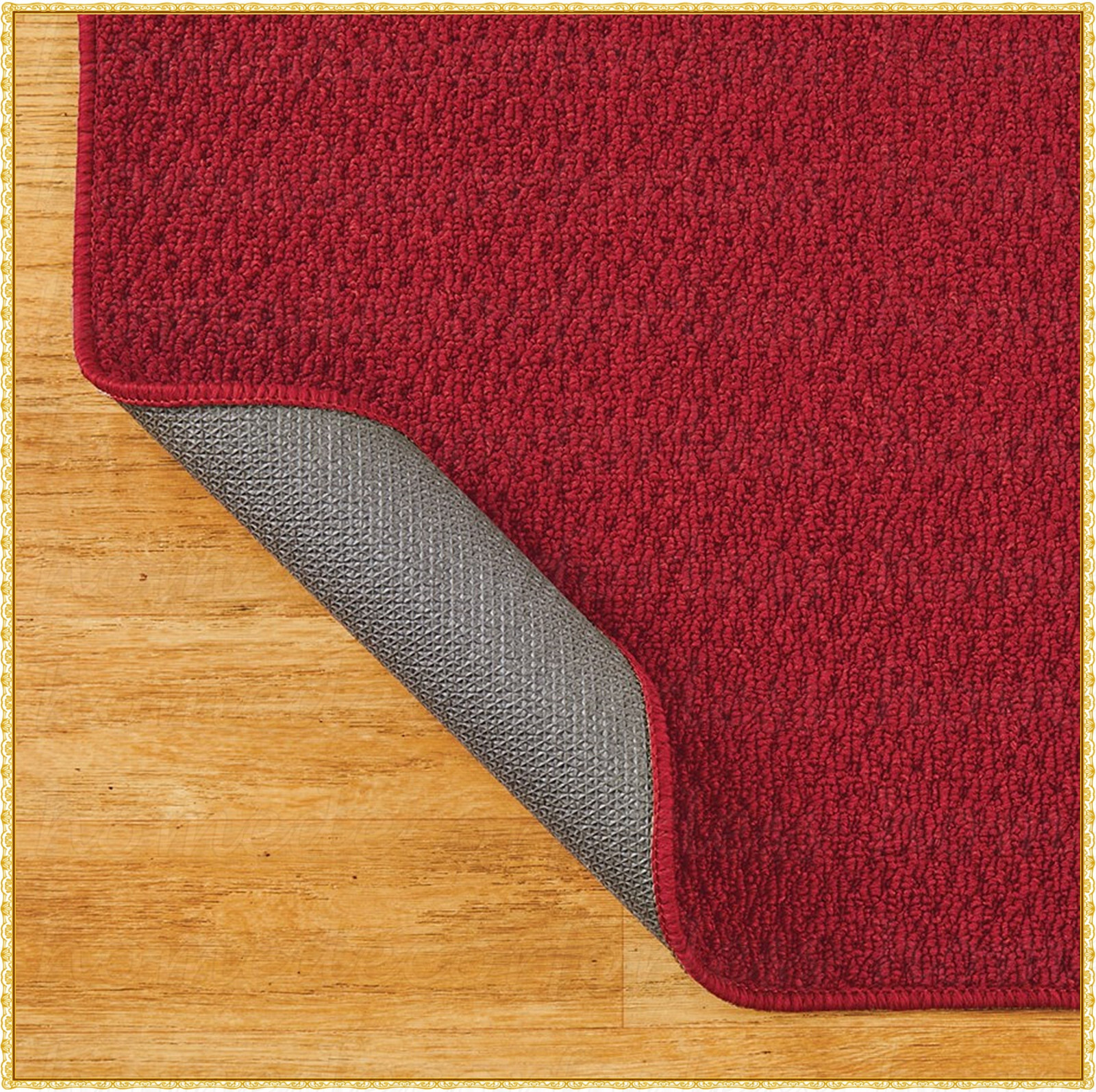 48" x 48" KITCHEN CORNER MAT RUG TEXTURED BERBER RUNNER NON SKID 4