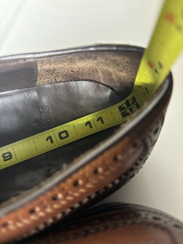 Zapatos de vestir Sebata para hombre 11 M marrón hechos en Italia pátina - Imagen 7 de 12
