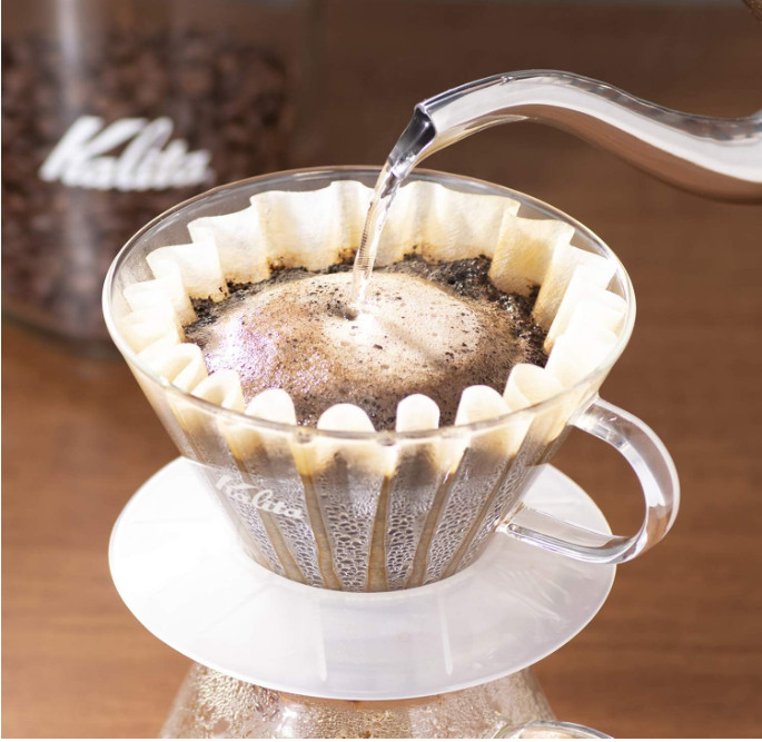 Kalita Wave Paper Coffee Filters I Larger Size 185 I 100 Count I Specially Pour