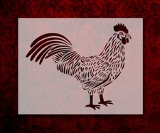 Rooster Chicken 8.5" x 11" Stencil FAST FREE SHIPPING 578 