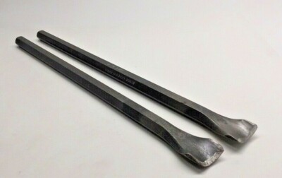 Ajax R-31/R-35 Chisel 16'' L x 0.625 Hex Shaft Curved Blade R31/R35 (Pack of 2)